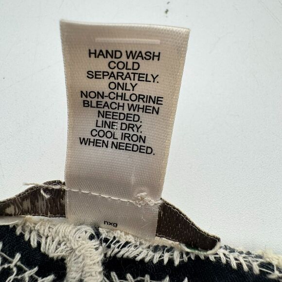 EST 1946 Women's 18/20 Blue Crochet‎ Open Knit Pullover Tunic Embroidered Floral - Picture 7 of 10